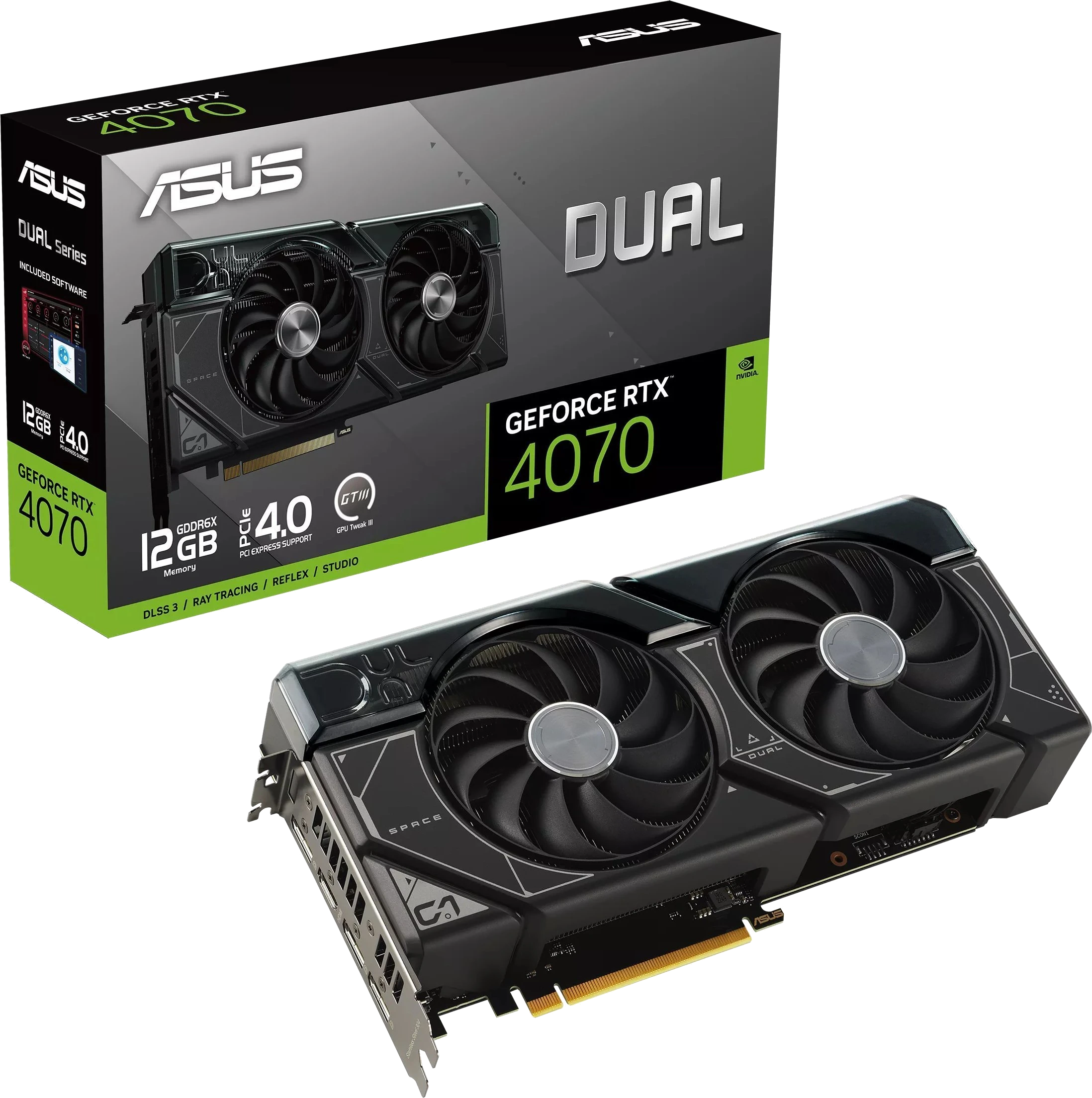 Dual GeForce RTX 4070 12GB GDDR6X